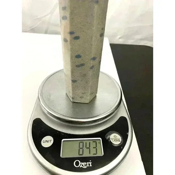 Blue Manganese Obelisk Point Tower 7 1/4" Natural Healing Quartz Crystal 843g - Picture 6 of 8